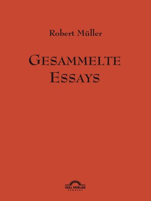 cover image of Gesammelte Essays